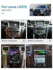 Магнітола в стилі Тесла для Lexus LX570 2007 - 2016 р.в. Лексус ЛХ570, Автомагнитола, Lexus, LX, Новое, На штатные места, LX (URJ) 2007-