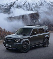 Боковые пороги PLUMB серии MGT для Land Rover Defender 2020+ г.в. Дефендер, Черный
