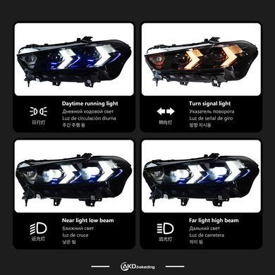 Передні тюнінг лед фари для BMW X5 G05 LCI 2023+ р.в. БМВ Х5 Г05, BMW, Альтернативная оптика, X5, Новое, На штатные места