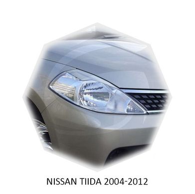 Реснички на фары Nissan TIIDA 2004-2012 г.в. Нисан Тиида