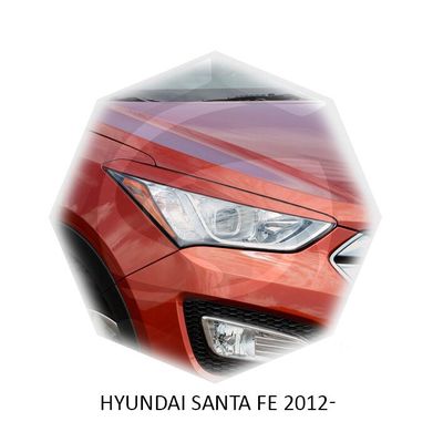 Реснички на фары Hyundai SANTA FE 2012+ г.в.