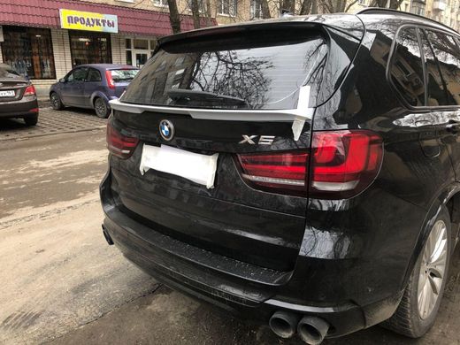 Спойлер багажника BMW X5 в кузове F15 2013+ г.в. стиль Renegade, Серый грунт (под покраску), Внешний Тюнинг, BMW, Спойлер, Требуется, Стекловолокно, X5, Новое, На штатные места, X5 (F15) 2012-