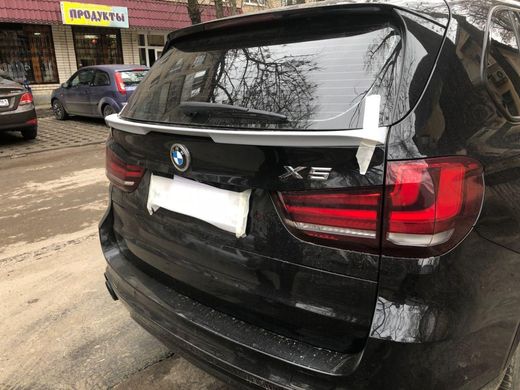 Спойлер багажника BMW X5 в кузове F15 2013+ г.в. стиль Renegade, Серый грунт (под покраску), Внешний Тюнинг, BMW, Спойлер, Требуется, Стекловолокно, X5, Новое, На штатные места, X5 (F15) 2012-