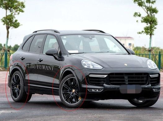 Накладки на арки Porsche Cayenne 2015-2017 г.в., Porsche, Расширители арок, ABS-пластик, Cayenne, Новое, На штатные места