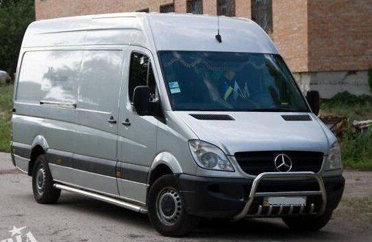 Защита переднего бампера (кенгурятник, бугель, дуга) Mercedes Sprinter 906