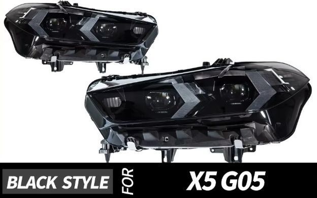 Передні тюнінг лед фари для BMW X5 G05 LCI 2023+ р.в. БМВ Х5 Г05, BMW, Альтернативная оптика, X5, Новое, На штатные места