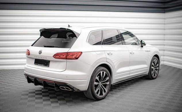 Накладки на задний бампер боковые для Volkswagen Touareg 2018-2023 г.в. R-line, Черный