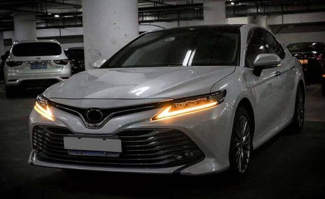 Передние тюнинг лед фары Toyota Camry XV70 2018+ г.в. в стиле Lexus, Toyota, Альтернативная оптика, Camry, Новое, На штатные места, CAMRY (V70) 2018-