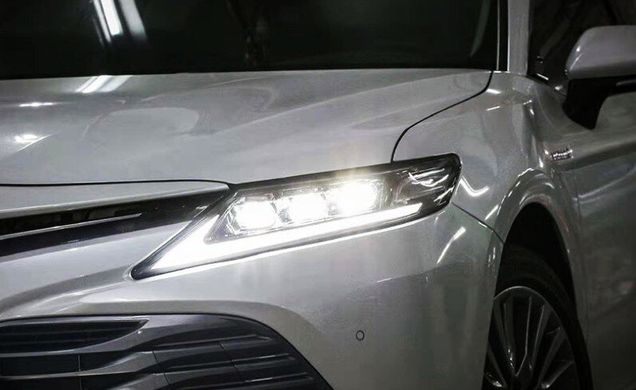 Передние тюнинг лед фары Toyota Camry XV70 2018+ г.в. в стиле Lexus, Toyota, Альтернативная оптика, Camry, Новое, На штатные места, CAMRY (V70) 2018-