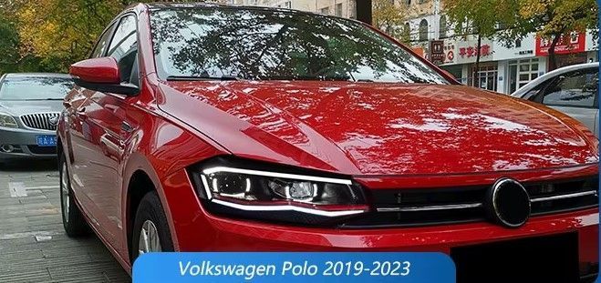 Передние лед фары Volkswagen Polo 2019-2024 г.в. Волксваген Поло