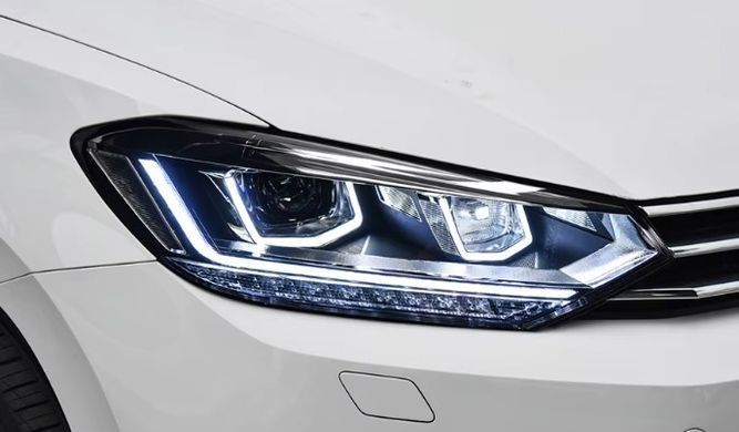 Передні тюнинг лед фари для Volkswagen Touran 2016-2020 р.в. Волксваген Туран, Volkswagen, Альтернативная оптика, Touran, Новое, На штатные места