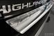 Защитная накладка на задний бампер с загибом из нержавейки для Toyota Highlander 2019- г.в.