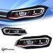Передние лед фары Volkswagen Polo 2019-2024 г.в. Волксваген Поло