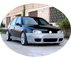 Тюнінг обвіс Volkswagen Golf IV 4 2007-2004 р.в. в стилі R32 Гольф 4, Серый грунт (под покраску), Volkswagen, Комплект обвеса, Требуется, Полипропилен, Golf, Новое, На штатные места, GOLF IV (1J1) 1997-2005