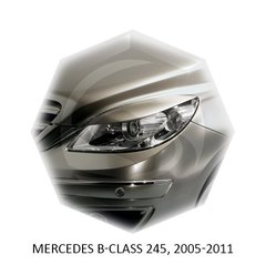 Віїки на фари Mercedes B-class 245, 2005-2011 р.в., Черный, Зовнішній тюнінг, Mercedes, Декоративные накладки, Требуется, ABS-пластик, B-Class, Новое, B-KLASSE (W245) 2005-2011