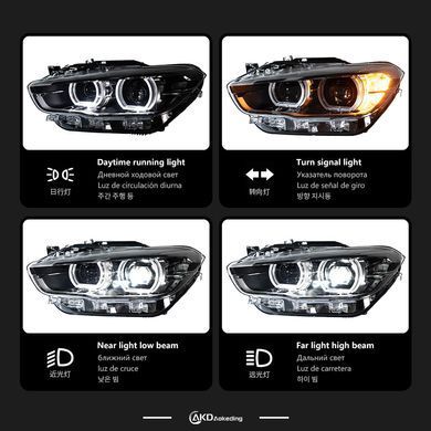 Передні тюнінг лед фари для BMW 1 серии F20/F21 2016-2018 г.в. БМВ Ф20 \ Ф21, BMW, Альтернативная оптика, 1-Series, Новое, На штатные места