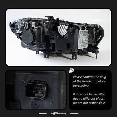 Передние тюнинг лед фары для BMW X5 G05 2018-2023 г.в. БМВ Х5 Г05, BMW, Альтернативная оптика, X5, Новое, На штатные места