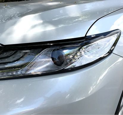 Накладки на фари вії Toyota Camry XV70 2018+ р.в. Тойота Камрі, Черный, Toyota, Декоративные накладки, Требуется, Стекловолокно, Camry, Новое, На штатные места, CAMRY (V70) 2018-
