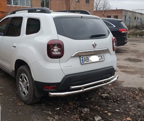 Защита заднего бампер Renault Duster 2018+ г.в. Рено Дастер