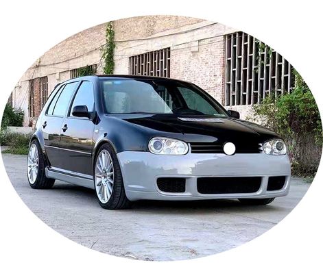 Тюнинг обвес Volkswagen Golf IV 4 2007-2004 г.в. в стиле R32 Гольф 4, Серый грунт (под покраску), Volkswagen, Комплект обвеса, Требуется, Полипропилен, Golf, Новое, На штатные места, GOLF IV (1J1) 1997-2005