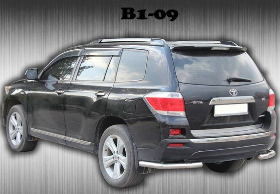 Защита заднего бампера уголки Toyota Highlander 2010-2013 г.в.