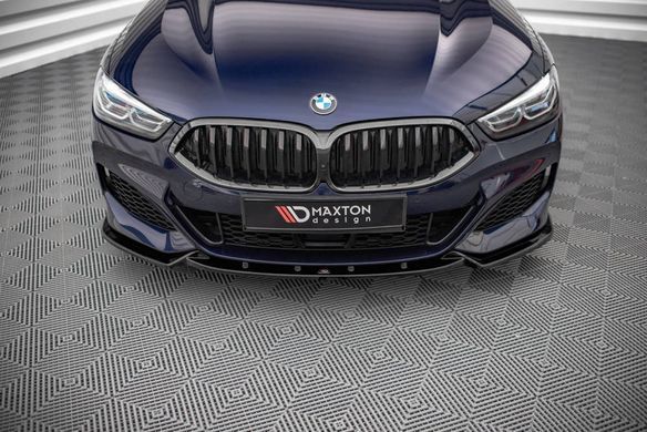 Накладка на передній бампер спліттер BMW M850I GRAN COUPE G16 2018 р.в., Черный, Зовнішній тюнінг, BMW, Накладка на передний бампер, Не требуется, ABS-пластик, 8-series, Новое, На штатные места, 8 ( G15 \ G16 ) 2018-