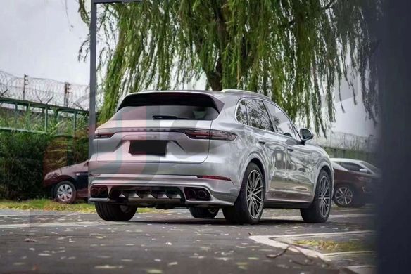 Тюнинг комплект для Porsche Cayenne 2018-2021 г.в. Порше Каен, Серый грунт (под покраску), Внешний Тюнинг, Porsche, Комплект обвеса, Требуется, Полипропилен, Cayenne, Новое, На штатные места