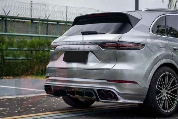 Тюнинг комплект для Porsche Cayenne 2018-2021 г.в. Порше Каен, Серый грунт (под покраску), Внешний Тюнинг, Porsche, Комплект обвеса, Требуется, Полипропилен, Cayenne, Новое, На штатные места