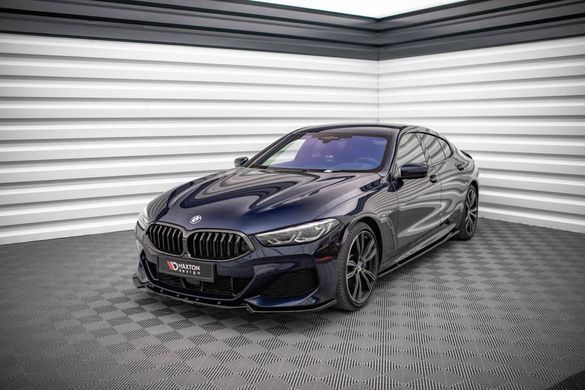 Накладка на передній бампер спліттер BMW M850I GRAN COUPE G16 2018 р.в., Черный, Зовнішній тюнінг, BMW, Накладка на передний бампер, Не требуется, ABS-пластик, 8-series, Новое, На штатные места, 8 ( G15 \ G16 ) 2018-
