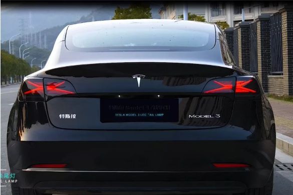 Задние лед фонари Tesla Model 3 2017-2020 г.в. Тесла Модел 3, Оптика, Tesla, Альтернативная оптика, Model 3, Новое, На штатные места