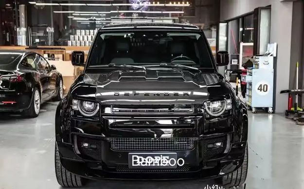 Карбоновий капот для Land Rover Defender 2020 р.в. Дефендер, Зовнішній тюнінг, Land Rover, Капот, Не требуется, Defender, Новое, На штатные места, Defender 2020-