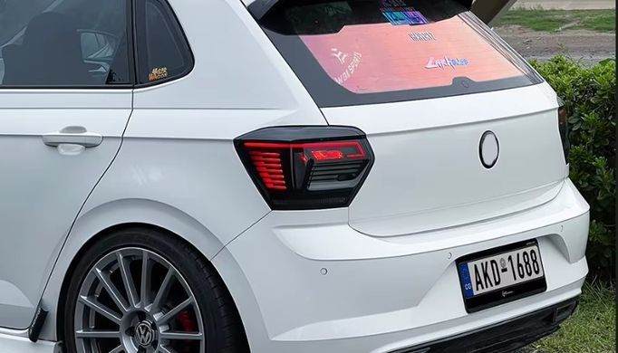 Задні тюнінг лед фонарі Volkswagen Polo 2010-2018 р.в. Волксваген Поло, Volkswagen, Альтернативная оптика, Polo, Новое, На штатные места, POLO Sedan (612, 602) 2010-