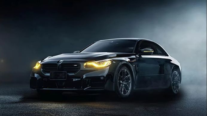 Передние лед фары для BMW 2 серии G42 2019-2023 г.в. G87 M240, двухцветные ДХО