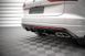 Накладка на задний бампер диффузор для Volkswagen Touareg 2018-2023 г.в. R-line дорестайлинг, Черный