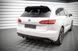 Накладка на задний бампер диффузор для Volkswagen Touareg 2018-2023 г.в. R-line дорестайлинг, Черный