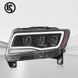 Передние лед фары для Jeep Compass 2011-2016 г.в. Джип Компас, Черный, Jeep, Альтернативная оптика, Compass, Новое, На штатные места