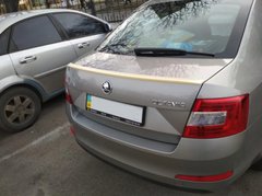 Спойлер багажника ( лип спойлер, сабля, утиный хвостик) Skoda Octavia A7 2014+ г.в. Шкода Октавиа