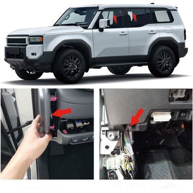Доводчики дотяжка стёкл для Toyota Prado LC250 2024+ г.в. Тойота Прадо