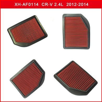 Фильтр нулевого сопротивления в штатное место для Honda CR-V 2007-2019 года 1.5 2.0L 2.4L Turbo, Красный, Воздушный фильтр, Honda, CR-V, Новое, На штатные места