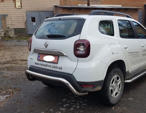 Защита заднего бампера Renault Duster 2018+ г.в. Рено Дастер