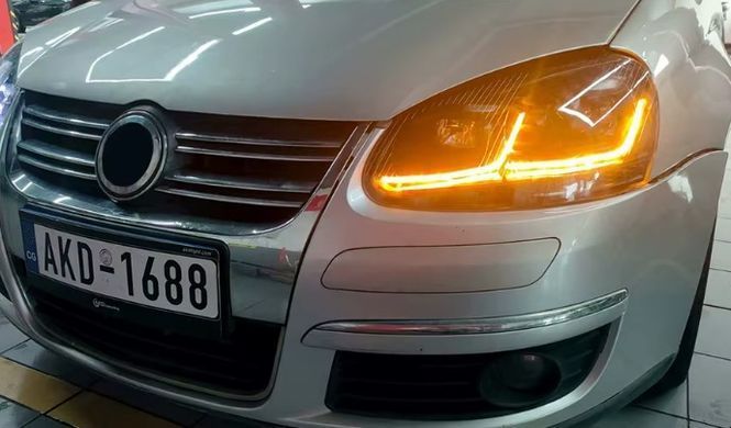 Передние тюнинг лед фары для Volkswagen Golf 5 2003-2008 г.в. Гольф 5, Volkswagen, Альтернативная оптика, Golf, Новое, На штатные места, GOLF V (1K1) 2003-2009