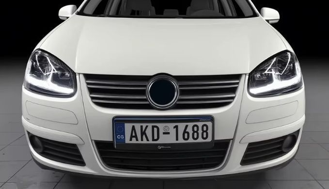 Передние тюнинг лед фары для Volkswagen Golf 5 2003-2008 г.в. Гольф 5, Volkswagen, Альтернативная оптика, Golf, Новое, На штатные места, GOLF V (1K1) 2003-2009