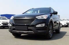 Решітка радіатора з сіткою металік Hyundai Santa Fe III 2013-2015 р.в. Хюндай Сантафе