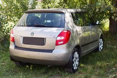 Накладка на задній бампер Skoda Fabia II 2007-2013 р.в. Шкода Фабія