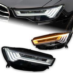 Передние тюнинг лед фары Audi A6 C7 2016-2018 г.в. Ауди А6 Ц7, Audi, Альтернативная оптика, A6, Новое, На штатные места, A6 Avant (4G5, C7) 2011-