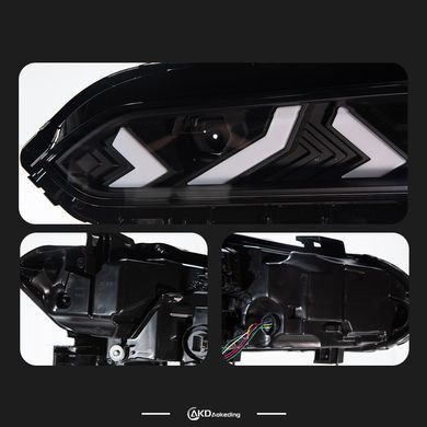 Передние тюнинг лед фары Honda Civic 2022+ г.в. Хонда Цивик 11, Honda, Альтернативная оптика, Civic, Новое, На штатные места