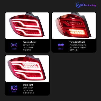 Задние лед фонари Chevrolet Cruze хетчбэк 2009-2014 г.в. Шевролет Круз, Chevrolet, Альтернативная оптика, Cruze, Новое, На штатные места, CRUZE (J300) 2009-