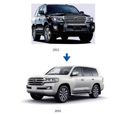 Рестайлинг комплект Toyota Land Cruiser 200 2007-2015 г.в. в стиль 2016+, Toyota, Комплект обвеса, Требуется, Полипропилен, Land Cruiser, Новое, На штатные места, LAND CRUISER (VDJ20_, UZJ20_) 2007-