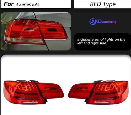 Задние лед фонари для BMW E92 2006-2012 г.в. БМВ Е92, Черный, BMW, Альтернативная оптика, 3-Series, Новое, На штатные места, 3 Coupe (E92) 2006-