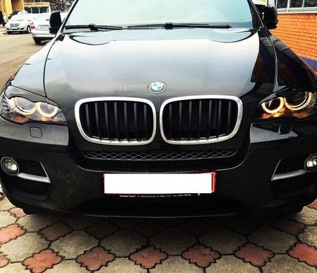 Реснички на фары BMW X6 E71, 2008-2012 г.в. Супер качество